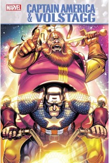Captain America And Volstagg (Inglés)