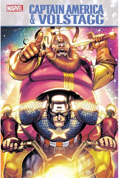 Captain America And Volstagg (Inglés)