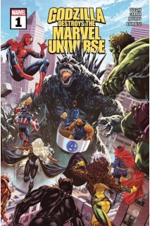 Godzilla Destroys The Marvel Universe (Inglés) 01