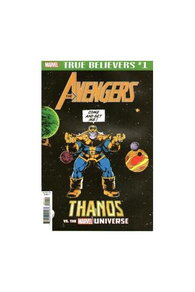 True Believers #1 The Avengers Thanos Vs The Marvel Universe (Inglés)