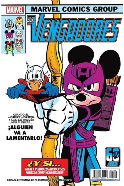 El Asombroso Spiderman Especial (246) Portada Alternativa Patrulla-X Disney