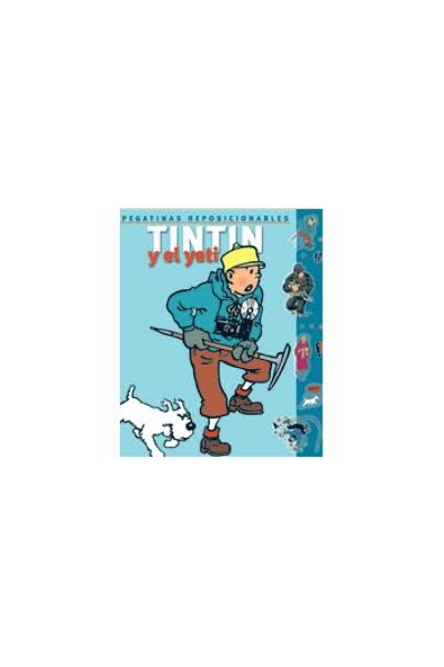 TINTIN Y EL YETI PEGATINAS REPOSICIONABLES