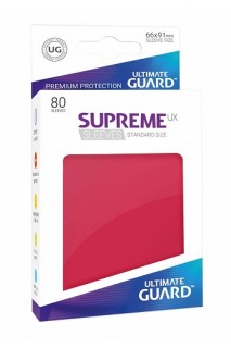 Fundas Para Cartas Tamaño Standard Supreme Ux Rojas (80) 66 X 91