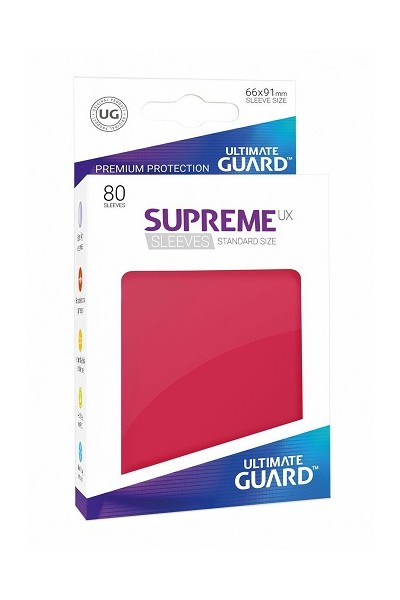 Fundas Para Cartas Tamaño Standard Supreme Ux Rojas (80) 66 X 91