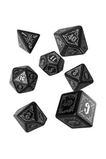 Bloodsucker Black And Silver Dice Set