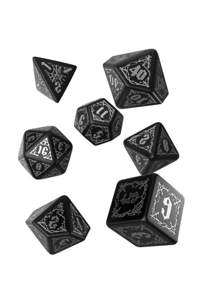Bloodsucker Black And Silver Dice Set
