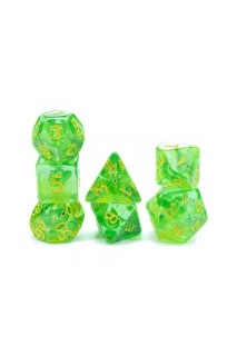 Goblin Green & Yellow Dice Set