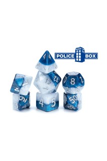 Blue Police Box Dice Set