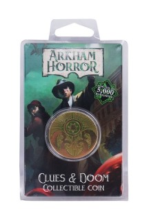 Arkham Horror Moneda Clues & Doom Limited Edition