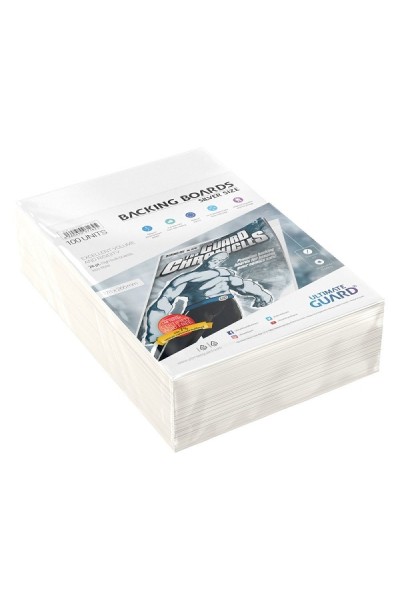 Ultimate Guard Backing Board - Silver Size (100)