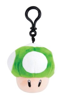 Super Mario Peluche Mocchi-Mocchi Mario Kart Seta 1Up Verde