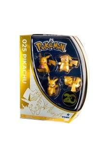 Pokemon Set 4 Figuras 20 Aniversario Pikachu