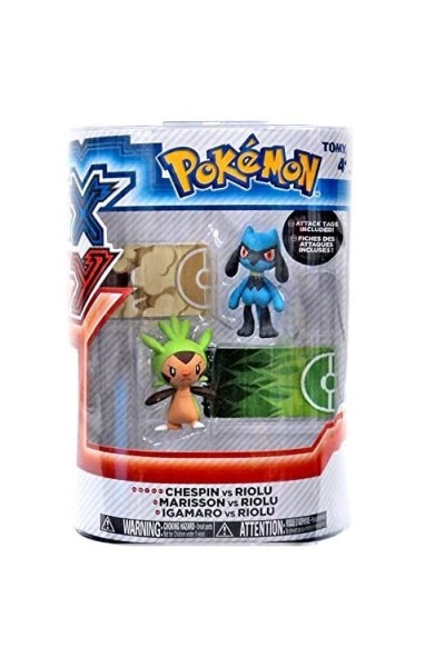 Pokémon - Pokémon XY Chespin VS Riolu