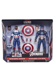 Marvel Legends Captain America Sam Wilson Y Steve Rogers