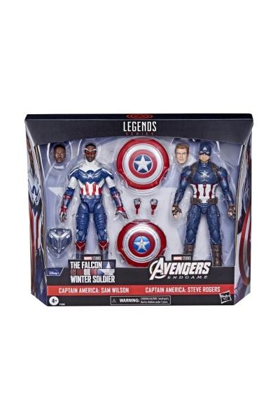 Marvel Legends Captain America Sam Wilson Y Steve Rogers