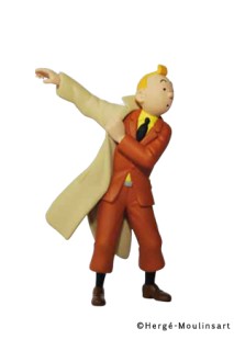 Tintin Pvc Poniendose Gabardina 9Cm