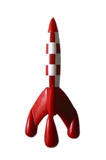 Cohete Tintin Pvc 17Cm