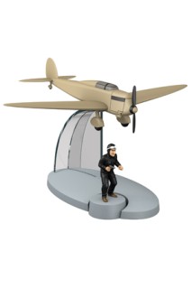 Tintin Avion Beige La Isla Negra