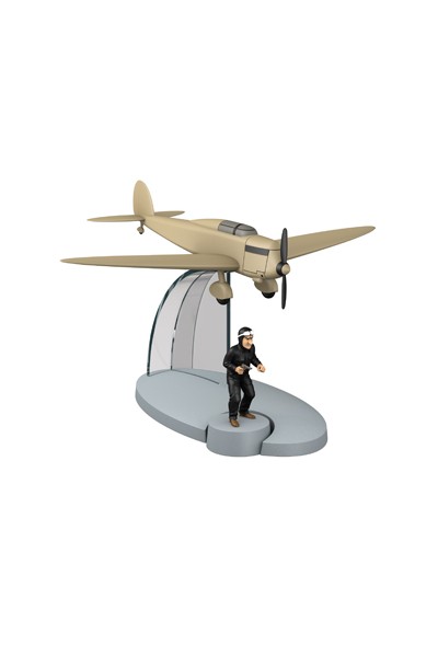 Tintin Avion Beige La Isla Negra