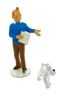 TINTIN RESINA TINTIN Y MILU MUSEO IMAGINARIO