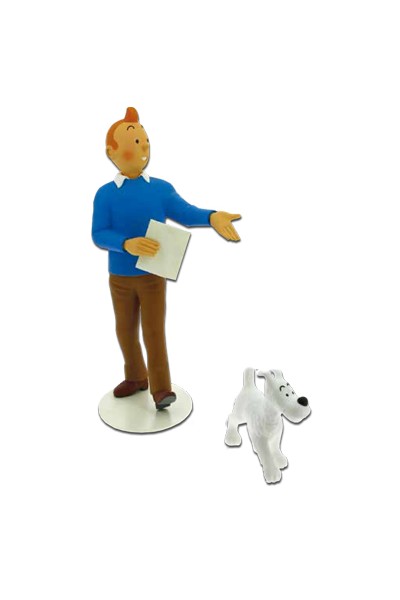 TINTIN RESINA TINTIN Y MILU MUSEO IMAGINARIO