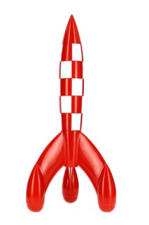 Cohete Tintin Resina 60Cm