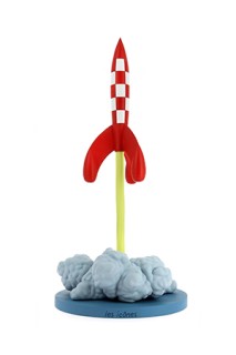 Tintin Resina Cohete Lunar Despegando