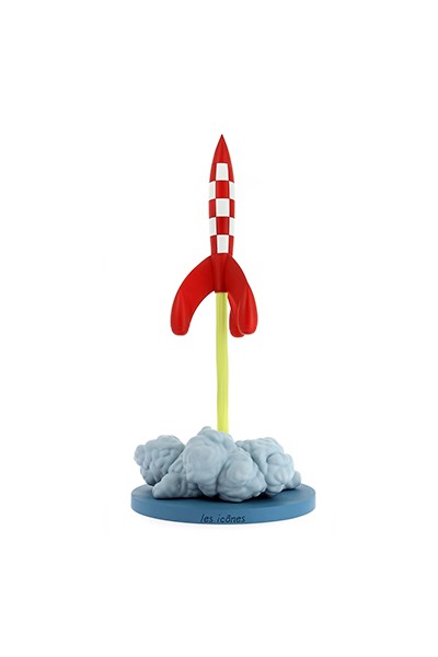Tintin Resina Cohete Lunar Despegando