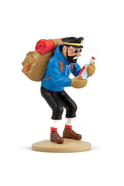 Tintin Resina Haddock Alpinista  Botella Vacia- Escala 12 Cm