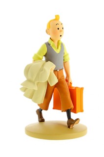 Tintin Resina Maleta - Escala 12 Cm