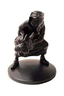 Tintin Resina Abdallah 9 Cm (Negro Mate)