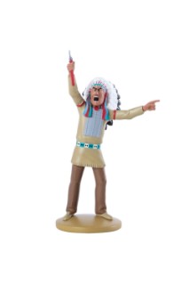 Tintin Resina Indio Americano
