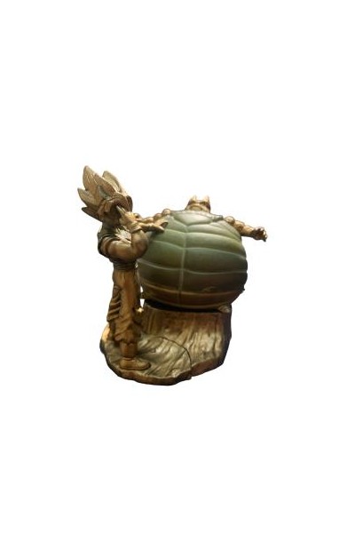 Dragon Ball Gashapon Capsule Neo Vol.3 Saga Cell Goku & Cell (Gold)