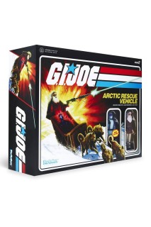 Gi Joe Reaction Artic Rescue Vehicle With Snake Eyes & Blind Woodsman