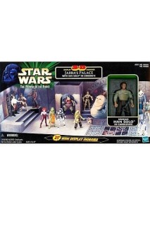 Star Wars The Power Of The Force Display 3-D Diorama Jabba'S Palace With Han Solo In Carbonite