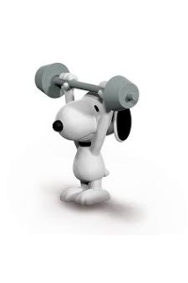 Snoopy Levantador De Pesas