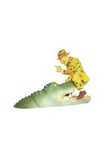 Jeronimo Puchero Figura Resina Con Cocodrilo