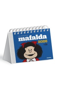 Calendario 2026 Mafalda Escritorio Azul
