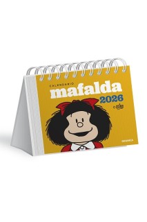 Calendario 2026 Mafalda Escritorio Amarillo