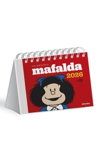 Calendario 2026 Mafalda Escritorio Rojo