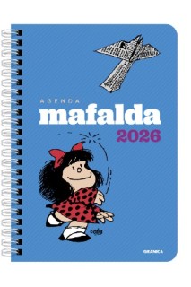 Agenda 2026 Mafalda Anillada Columnas Azul