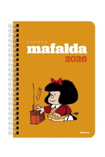 Agenda 2026 Mafalda Anillada Módulos Naranja