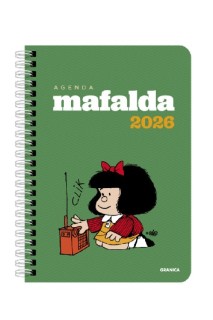 Agenda 2026 Mafalda Anillada Módulos Verde
