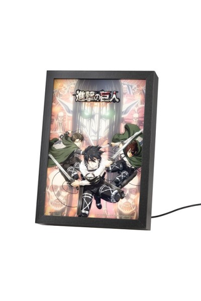 Lamina Led Enmarcada Attack On Titan