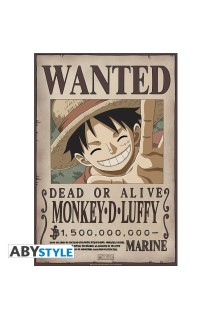 One Piece Poster Wanted Luffy
