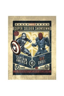 Marvel Print Poster 30 X 40 Captain America Vs Red Skull