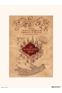 Harry Potter Print Poster 30 X 40 The Marauder'S Map
