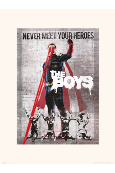 The Boys Print Poster 30 X 40 Never Meet Your Heroes