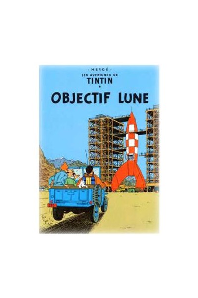 Poster 418. Tintin Objectif Lune