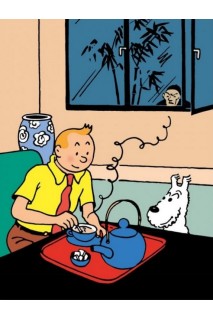 Poster Tintin Tomando Te